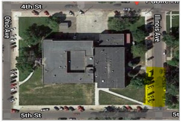 Platte-Geddes High School-Aerial view