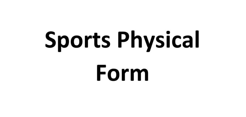Sports Physical Form