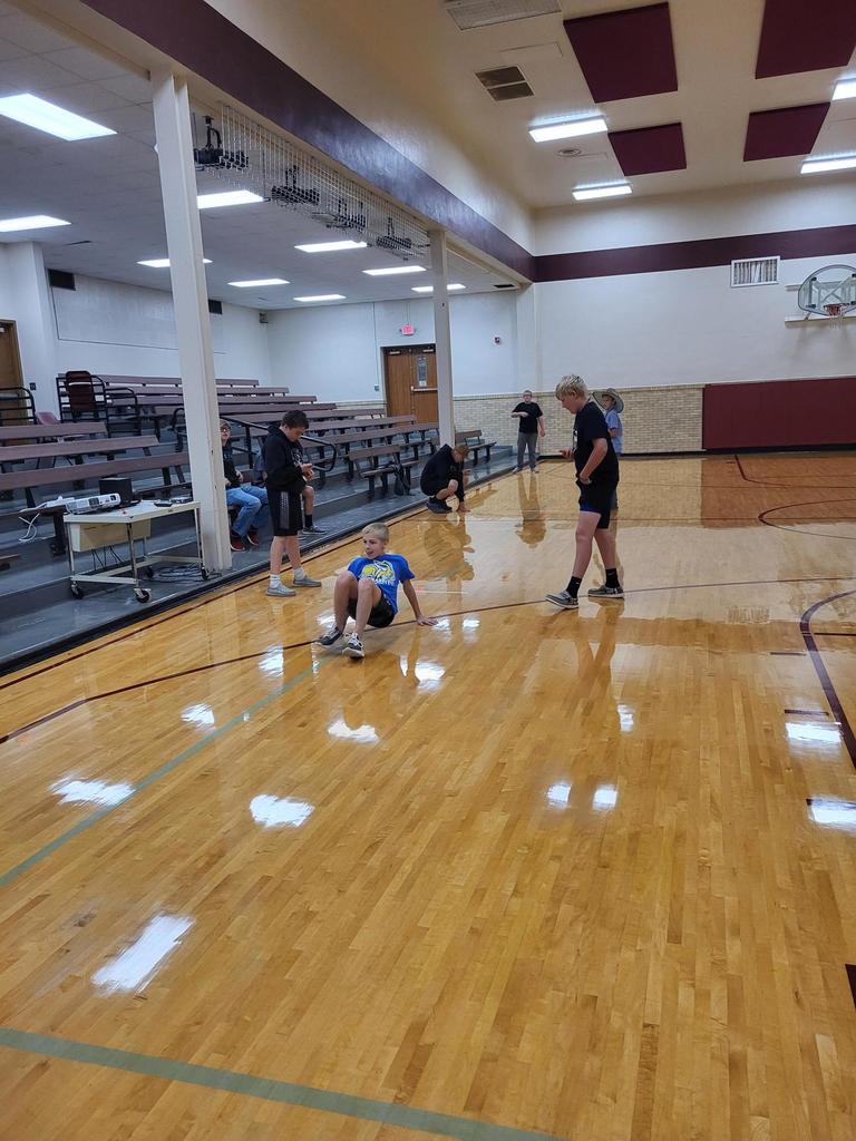 7th Grade PE and Physics team up for some experiments 
